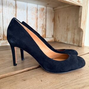 Coach Rosey Black Suede Heels NWT Suze 7